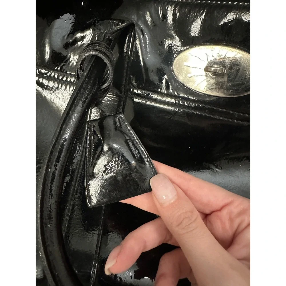 Mulberry Bayswater Black Patent Leather Bag